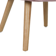 Afton Rubberwood Armchair with Ottoman